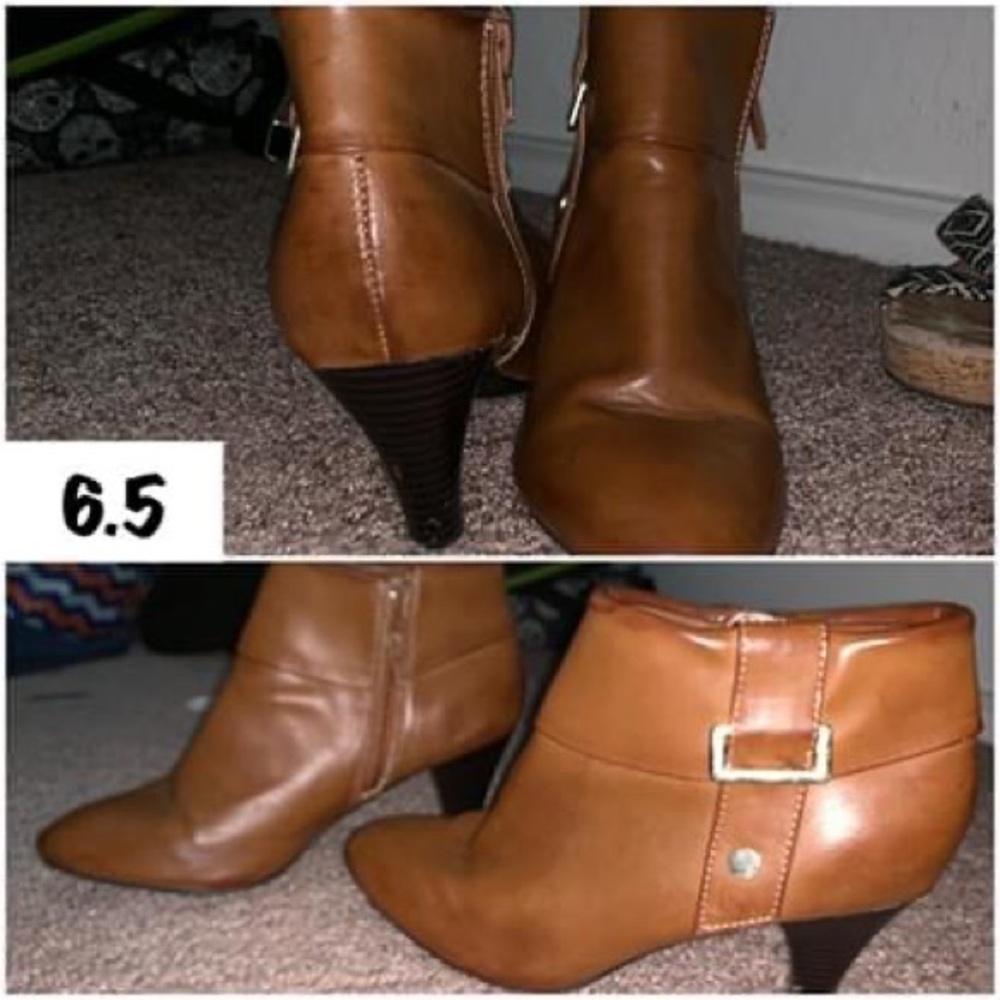 Brown booties